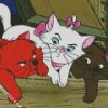 Aristocats Marie Toulouse And Berlioz diamond painting