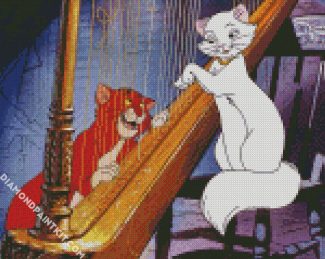 Aristocats Duchess And Thomas diamond painting