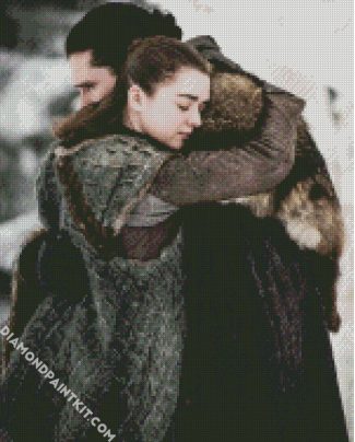 Arya Stark And Jon Snow diamond painting