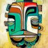 Abstract Tiki diamond painting