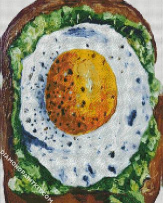 Avocado Toast diamond painting