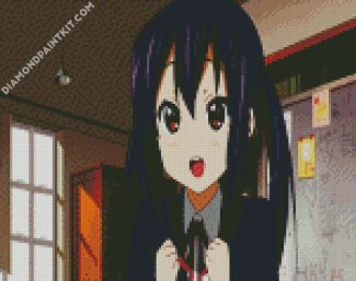 Azusa Nakano K-On Anime Character diamond painting