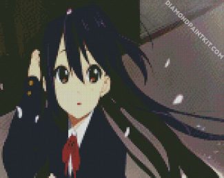 Azusa Nakano K-On Manga Anime diamond painting