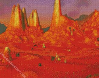 Badlands diamond painting