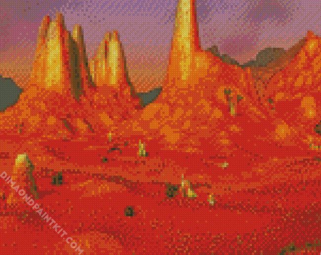 Badlands diamond painting