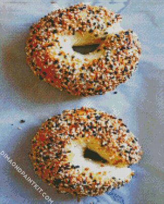 Bagels Food diamond painting