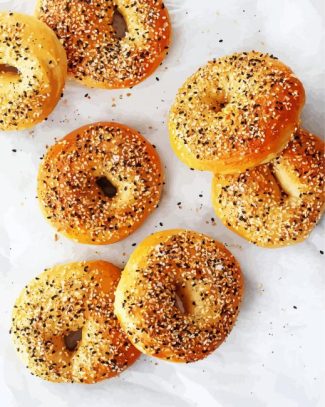 Bagels Homemade Foods diamond painting