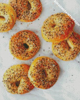 Bagels Homemade Foods diamond painting