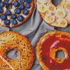 Bagels With Fruits diamond painting