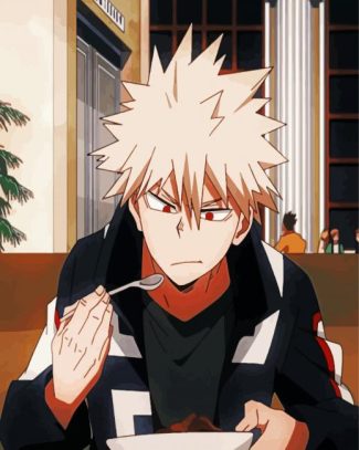 bakugo Eating diamond painting