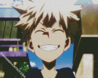 Bakugo Smiling diamond painting