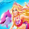 Barbie Mermaid And The Pink Dolphin diamond painting