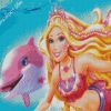 Barbie Mermaid And The Pink Dolphin diamond painting