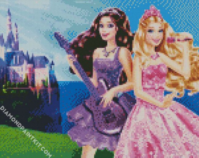 Barbie Singing diamond painting