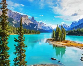 Beautiful Jasper National Park Of Canada diamond painting