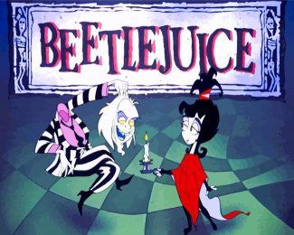 Beetlejuice Cartoon diamond painting