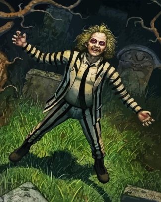 Beetlejuice Character diamond painting