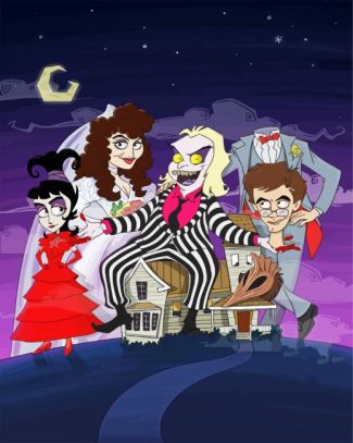 Beetlejuice Family diamond painting