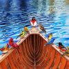 Birds On Kayak Canoeing diamond painting