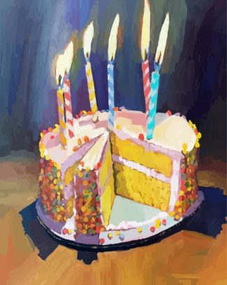 Birthday Cake diamond painting