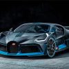 Black And Blue Bugatti diamond painting