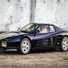 Black Ferrari Testarossa diamond painting