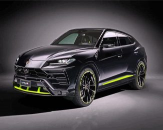 Black Lamborghini Urus diamond painting