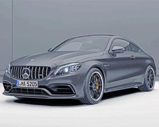 Black Mercedes Amg Car diamond painting