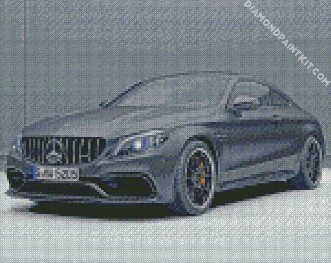 Black Mercedes Amg Car diamond painting