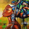 Black Woman diamond painting