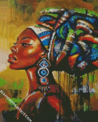 Black Woman diamond painting