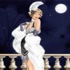 Blond Deco Lady diamond painting