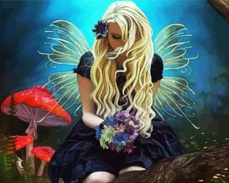 Blond Fairy diamond painting