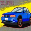 Blue Nissan Tsuru diamond painting