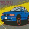 Blue Nissan Tsuru diamond painting