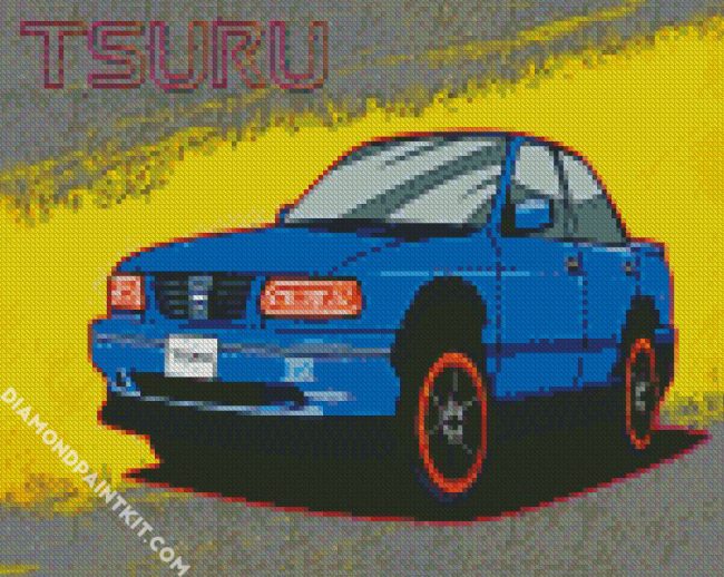 Blue Nissan Tsuru diamond painting