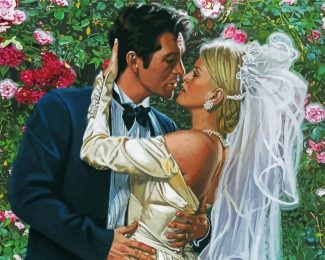 Bride And Groomdiamond painting