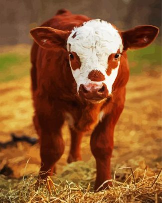 Brown Calf diamond painting