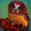 Brown Owl diamond painting