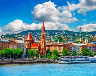 Budapest Fisherman Bastion diamond painting