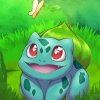 Bulbasaur And Butterfly diamond painting