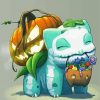 Bulbasaur Celebrating The Halloween diamond painting