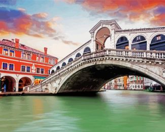 Burano Rialto Bridge diamond painting