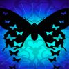 Butterflies Silhouette diamond painting