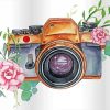 Camera And Flower diamond painting