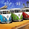 Campervans Volkswagen diamond painting