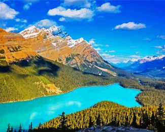 Canada Peyto Lake diamond painting