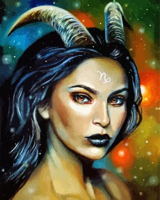 Capricorn Girl diamond painting