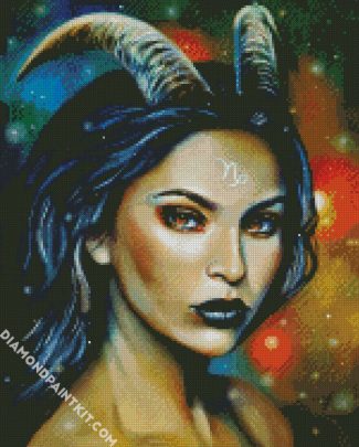 Capricorn Girl diamond painting