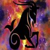 Capricorn Horoscope Silhouette diamond painting